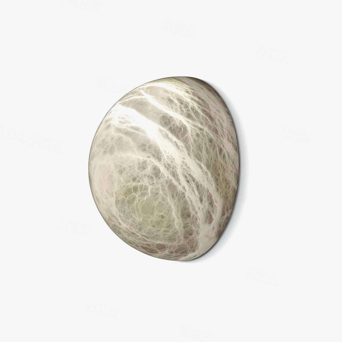 Alabaster Wall Sconce | White Finish | 15cm/20cm Diameter