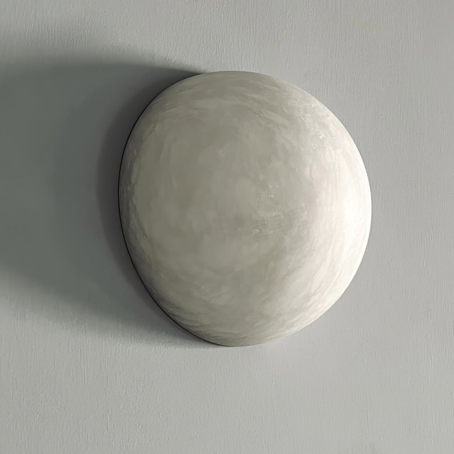 Alabaster Wall Sconce | White Finish | 15cm/20cm Diameter