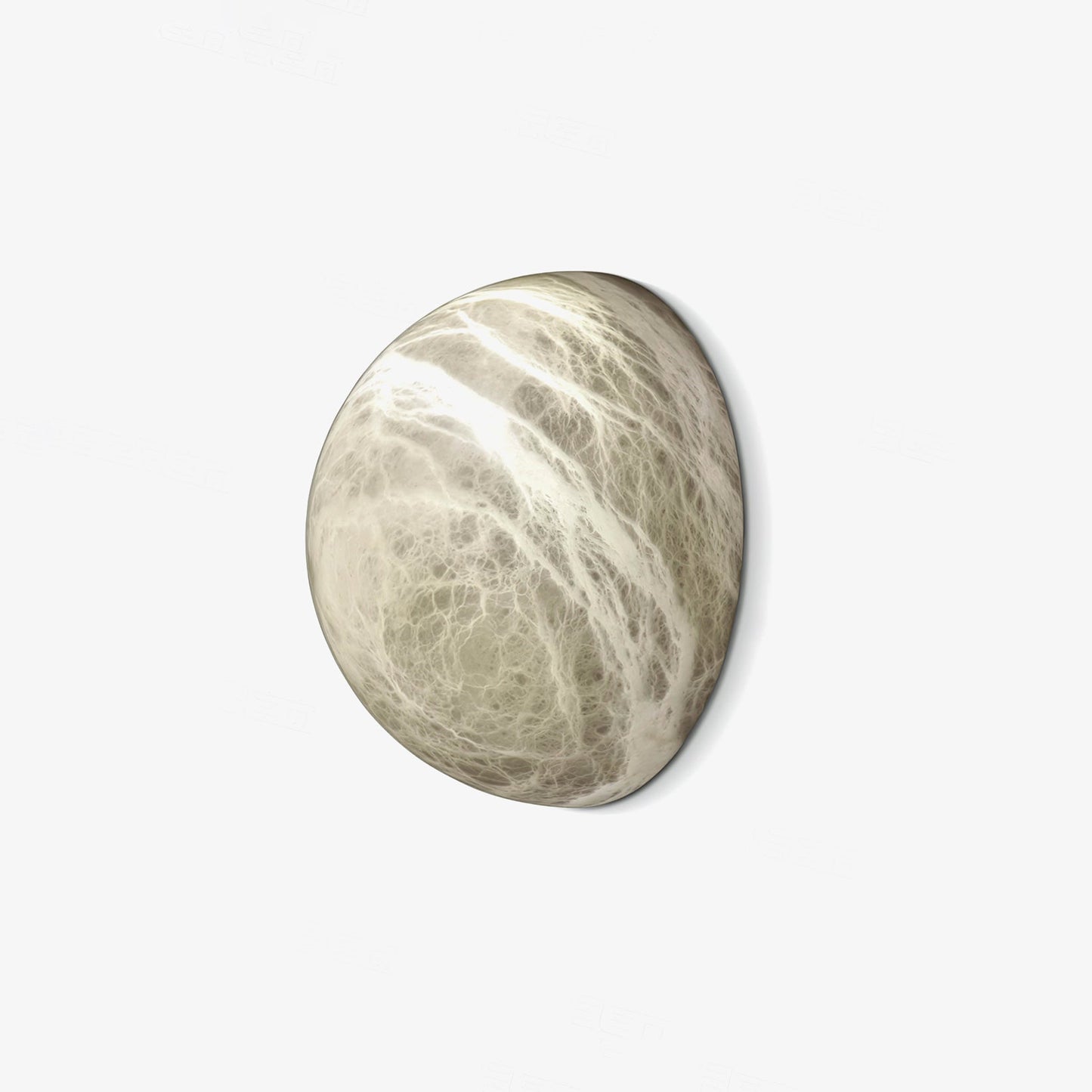Alabaster Wall Sconce | White Finish | 15cm/20cm Diameter