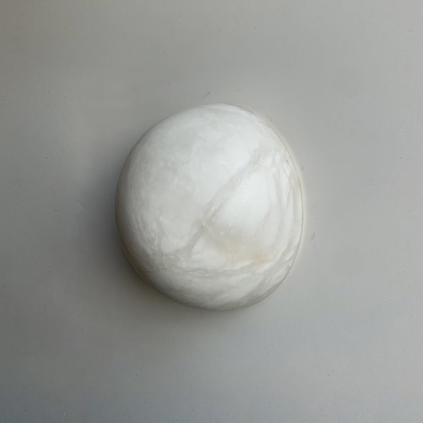 Alabaster Wall Sconce | White Finish | 15cm/20cm Diameter