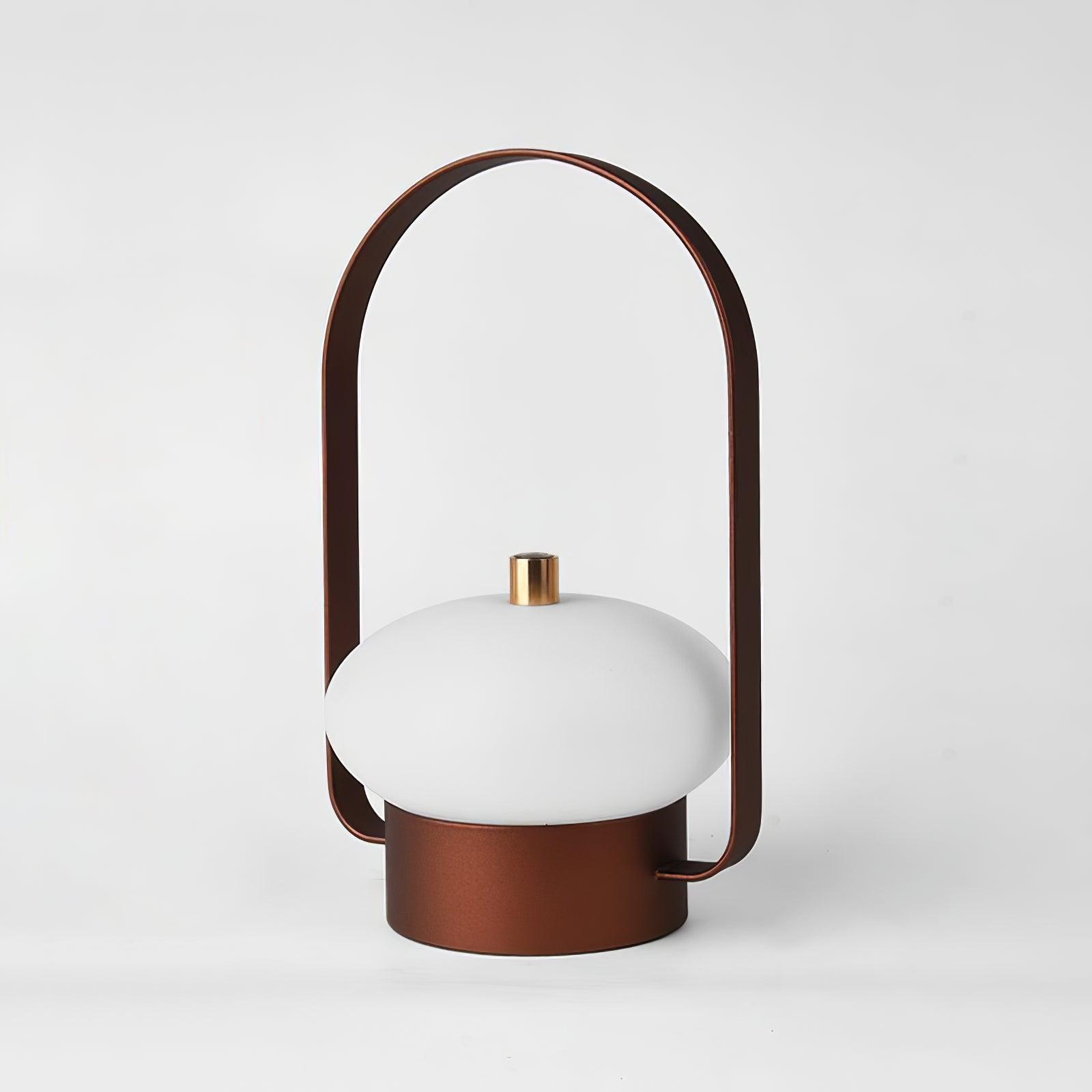 Portable Table Lamp | Integrated LED | Dark Red, Blue, Gray