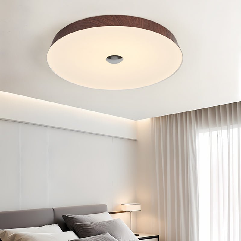 Woodgrain Ceiling Light | Integrated LED | 50cm Diameter