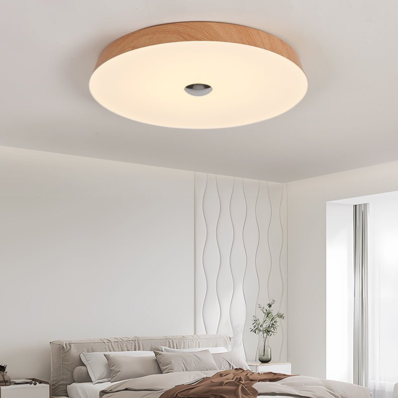 Woodgrain Ceiling Light | Integrated LED | 50cm Diameter