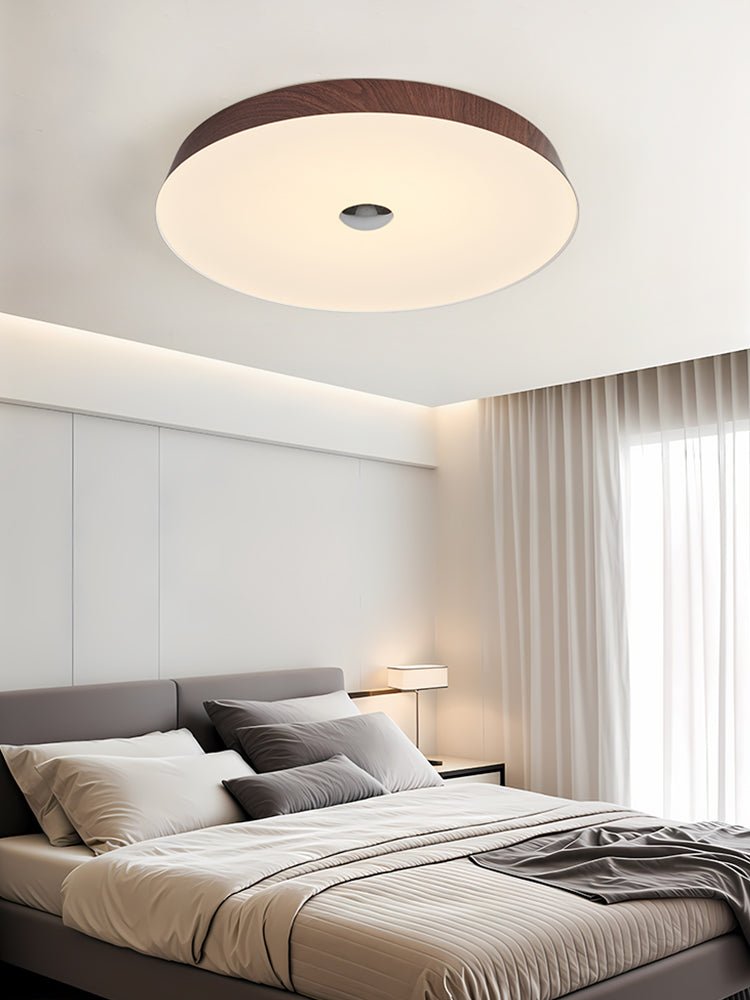 Woodgrain Ceiling Light | Integrated LED | 50cm Diameter