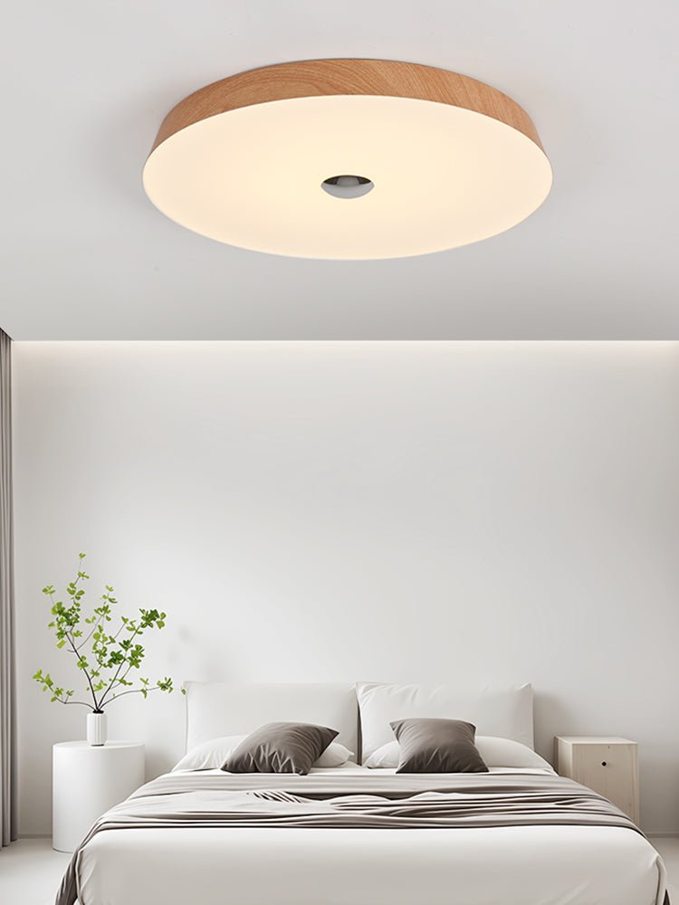 Woodgrain Ceiling Light | Integrated LED | 50cm Diameter