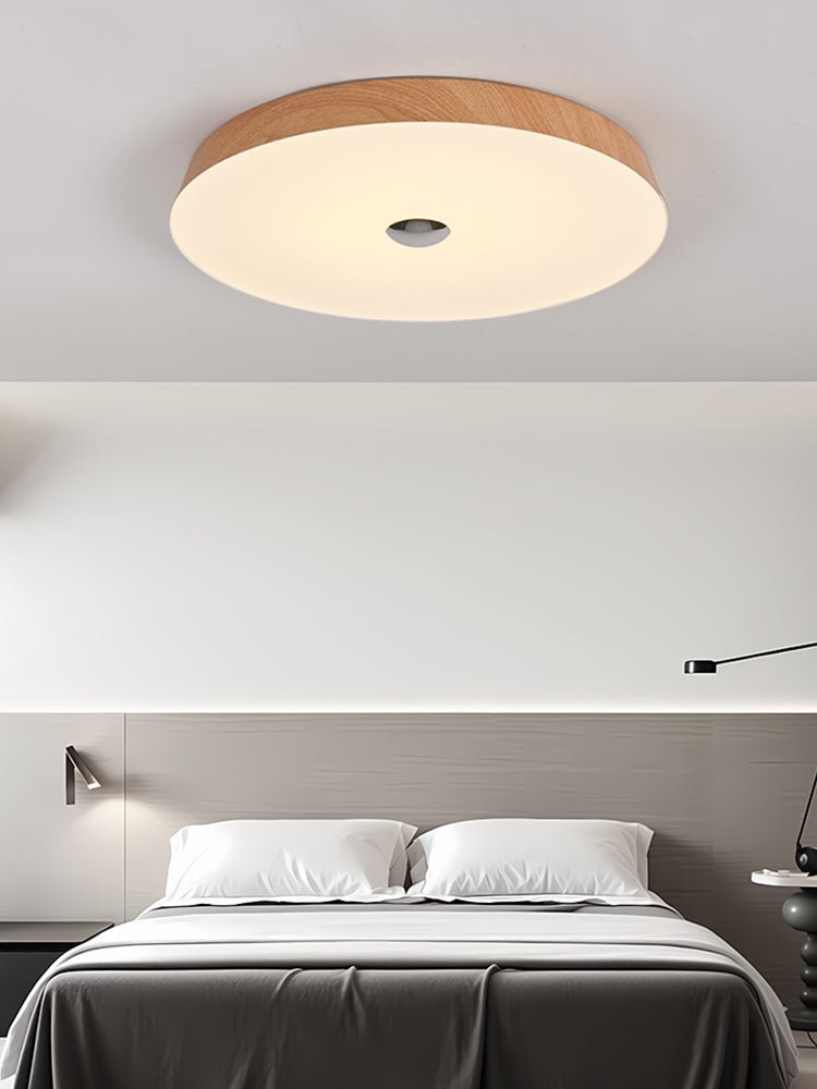 Woodgrain Ceiling Light | Integrated LED | 50cm Diameter