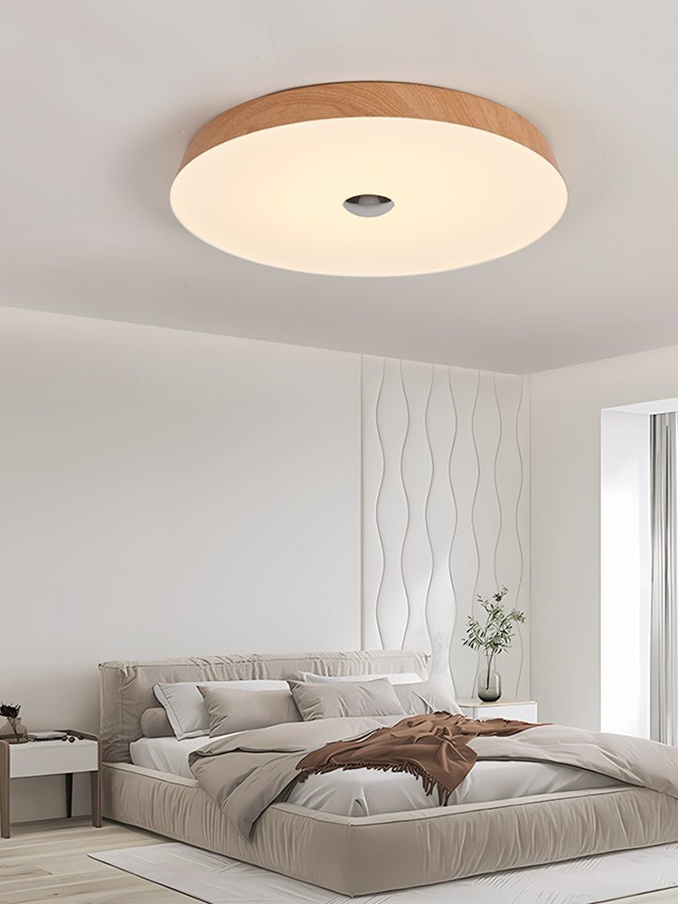 Woodgrain Ceiling Light | Integrated LED | 50cm Diameter