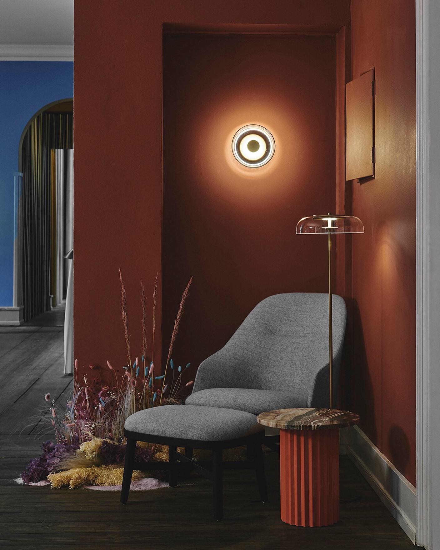 Solara Wall Light | Brass & Glass | 10cm Diameter