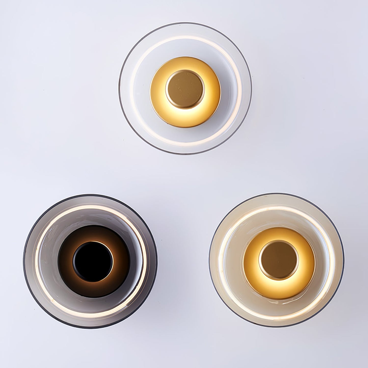 Solara Wall Light | Brass & Glass | 10cm Diameter
