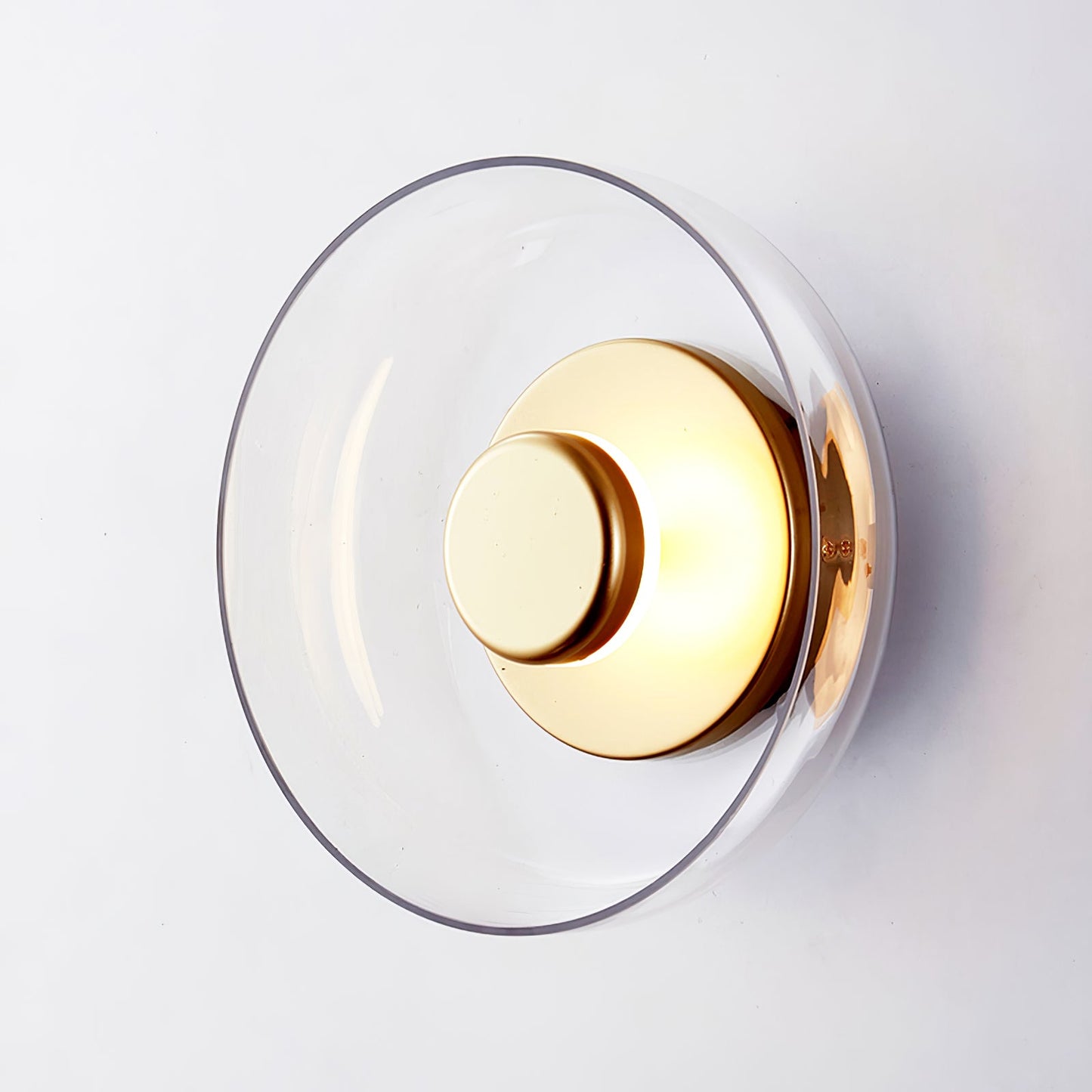Solara Wall Light | Brass & Glass | 10cm Diameter