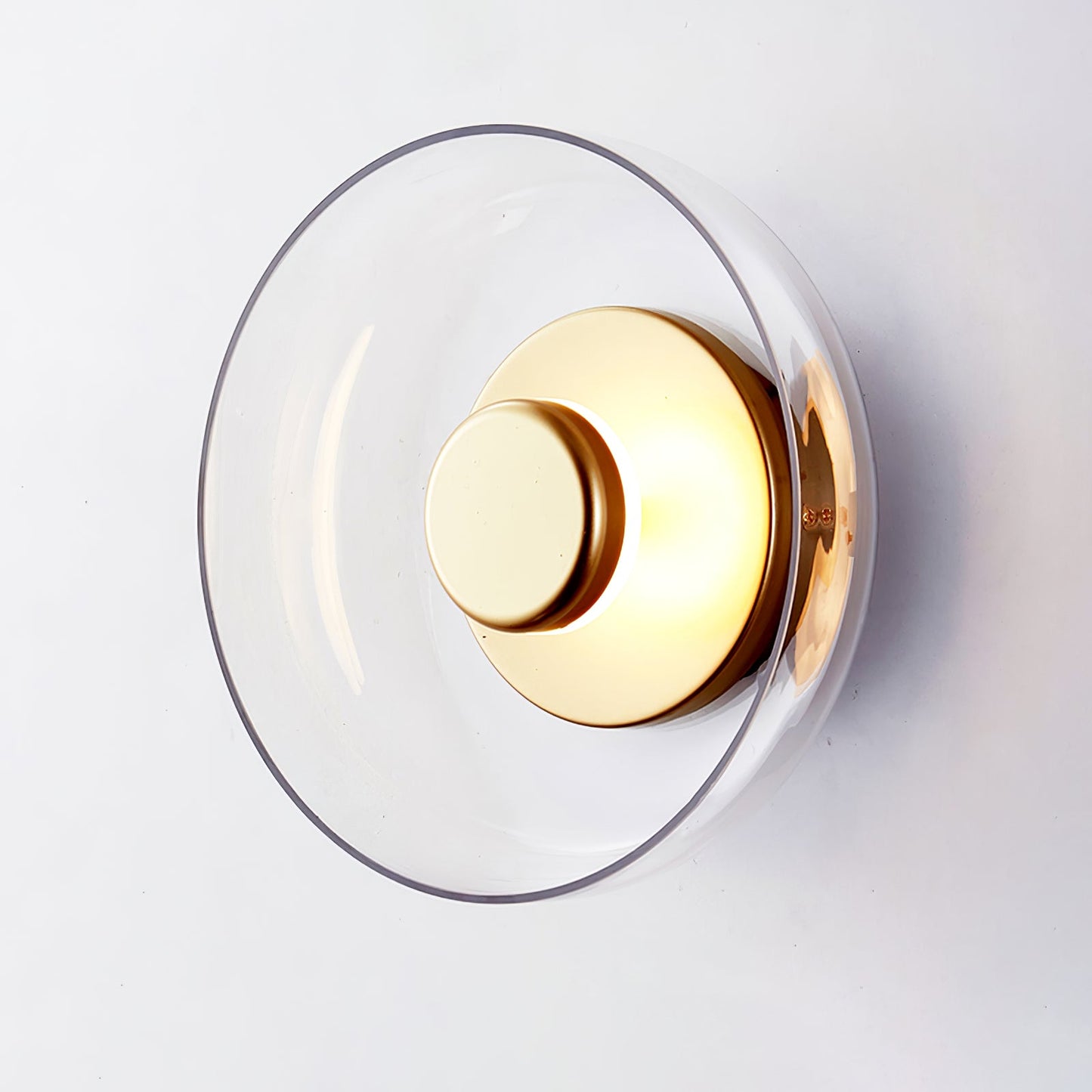 Solara Wall Light | Brass & Glass | 10cm Diameter