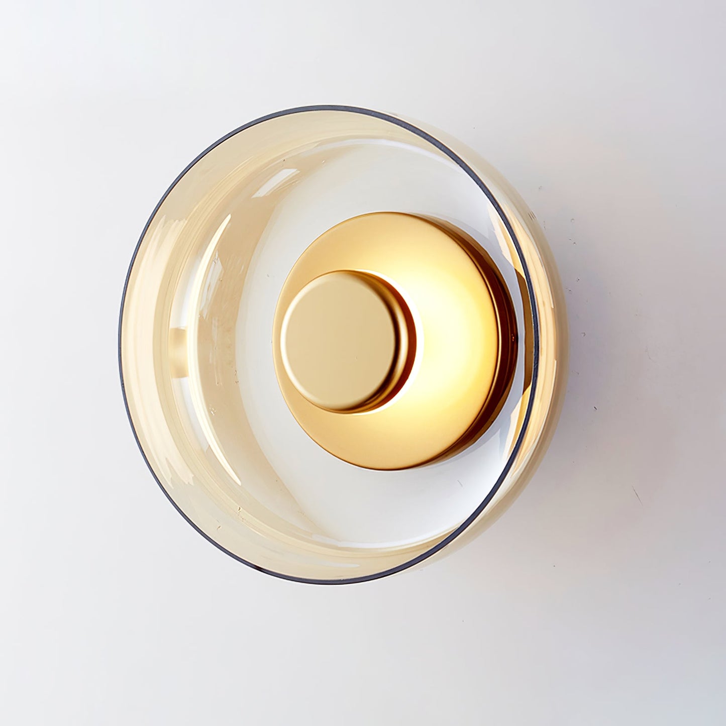 Solara Wall Light | Brass & Glass | 10cm Diameter