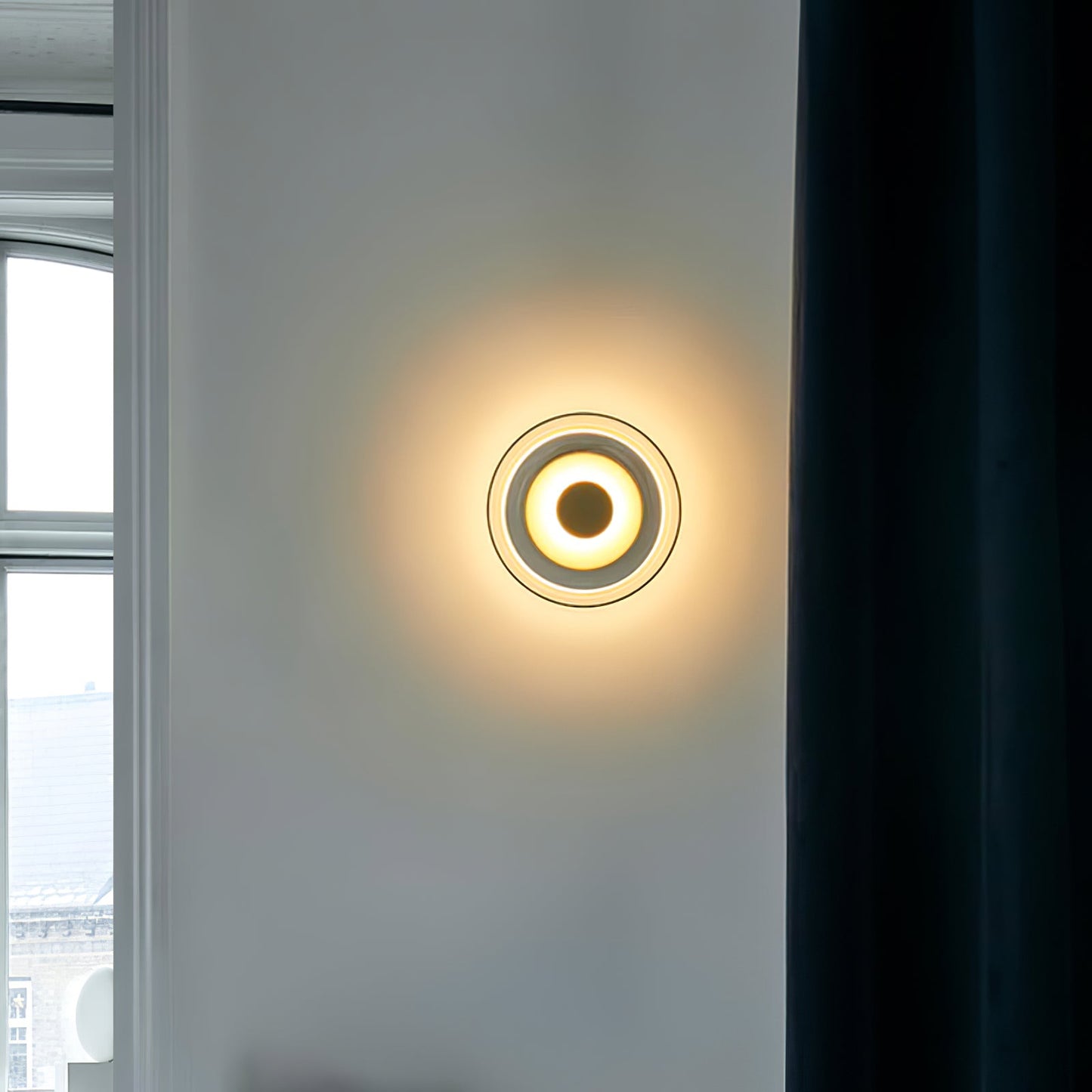 Solara Wall Light | Brass & Glass | 10cm Diameter