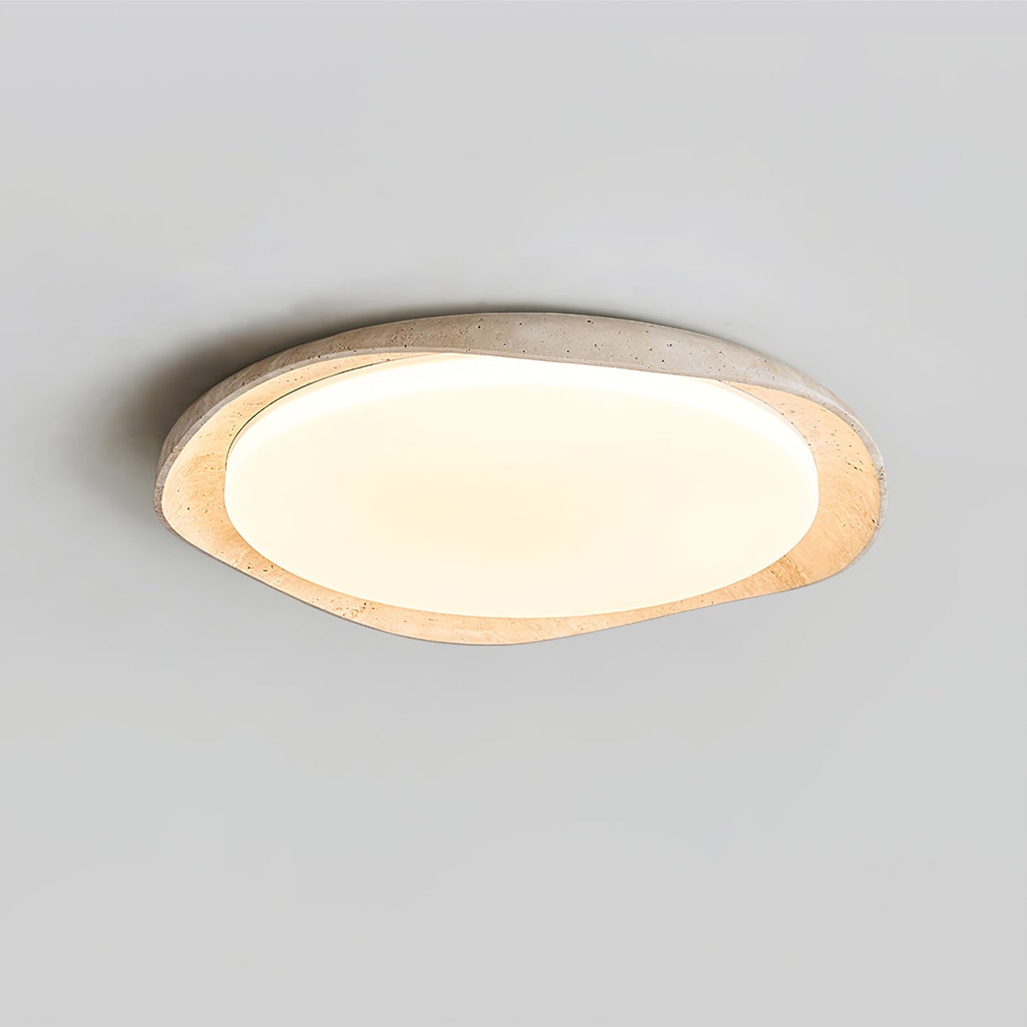 Solis Ceiling Light | Premium Yellow Travertine | Multiple Size Options