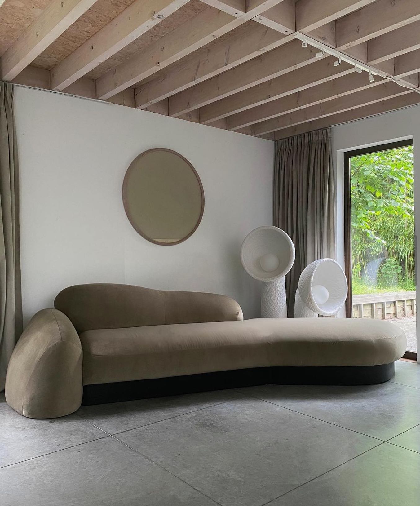 Soniah Floor Lamp | Handcrafted Resin | White