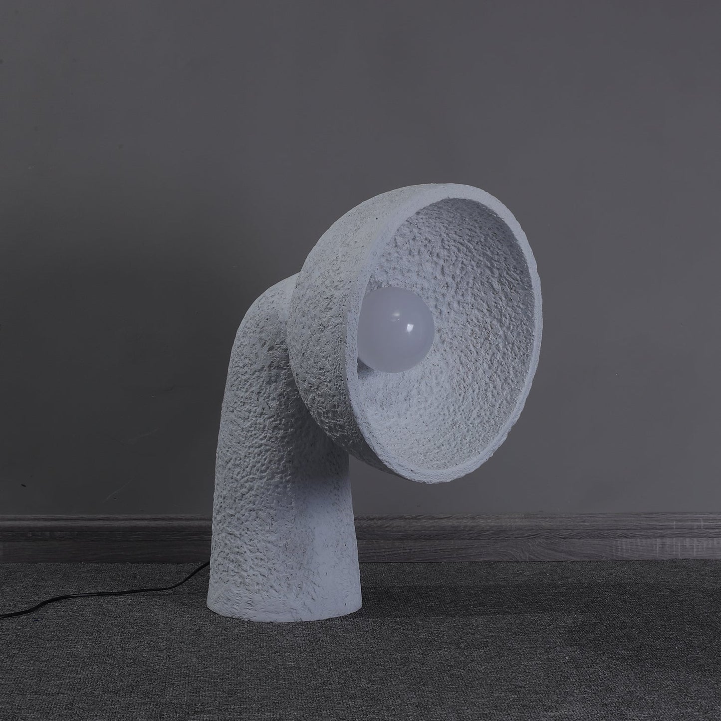 Soniah Floor Lamp | Handcrafted Resin | White