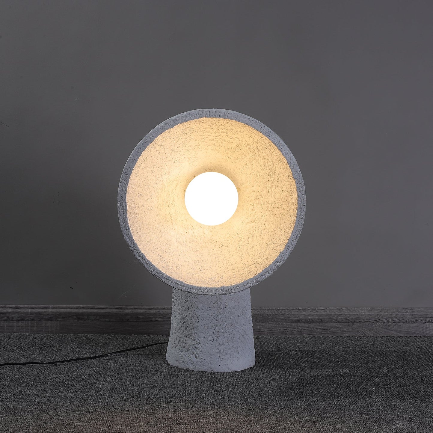 Soniah Floor Lamp | Handcrafted Resin | White