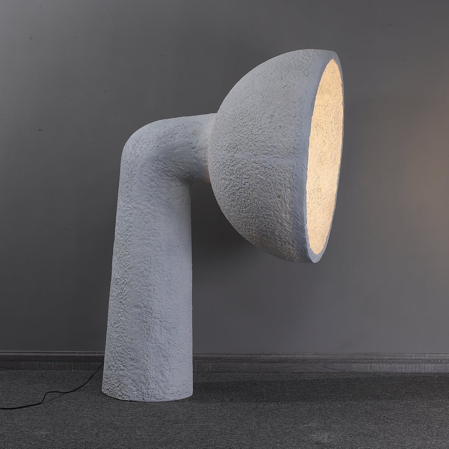 Soniah Floor Lamp | Handcrafted Resin | White
