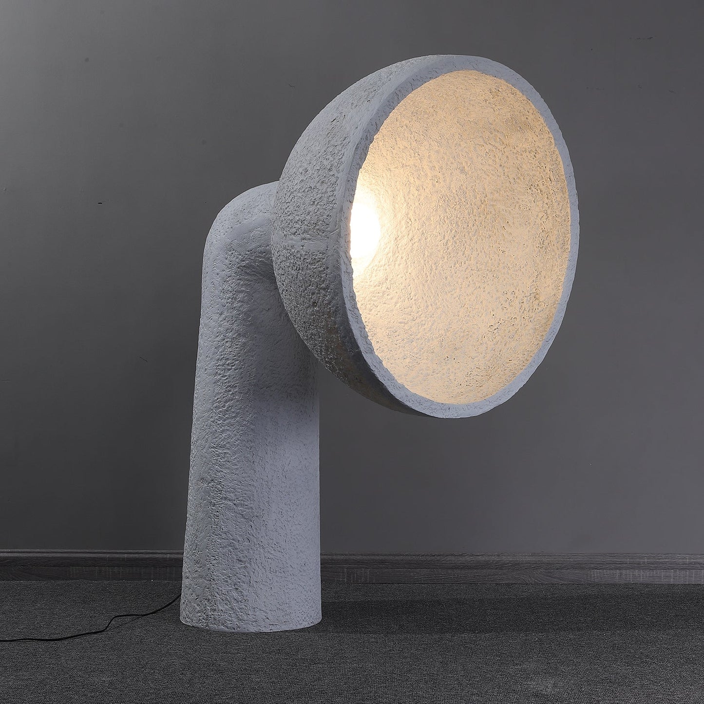 Soniah Floor Lamp | Handcrafted Resin | White