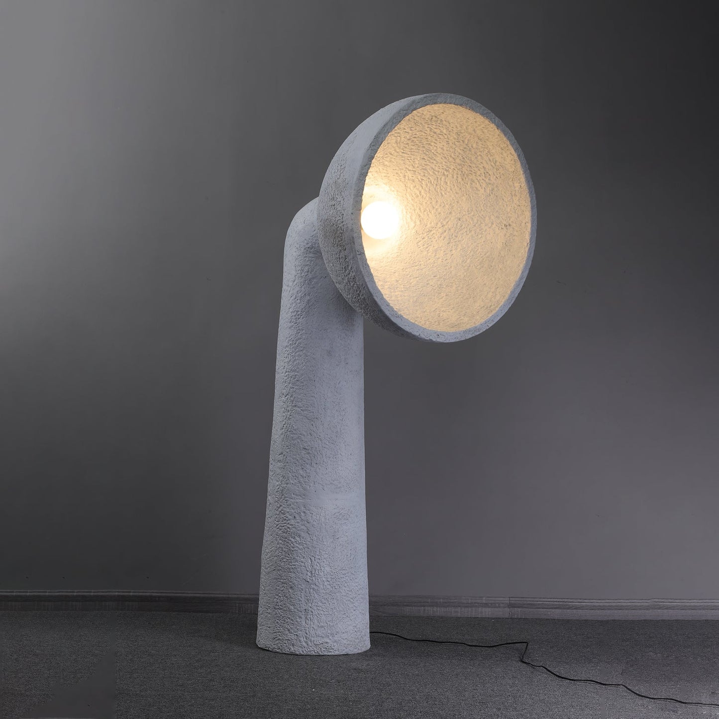 Soniah Floor Lamp | Handcrafted Resin | White