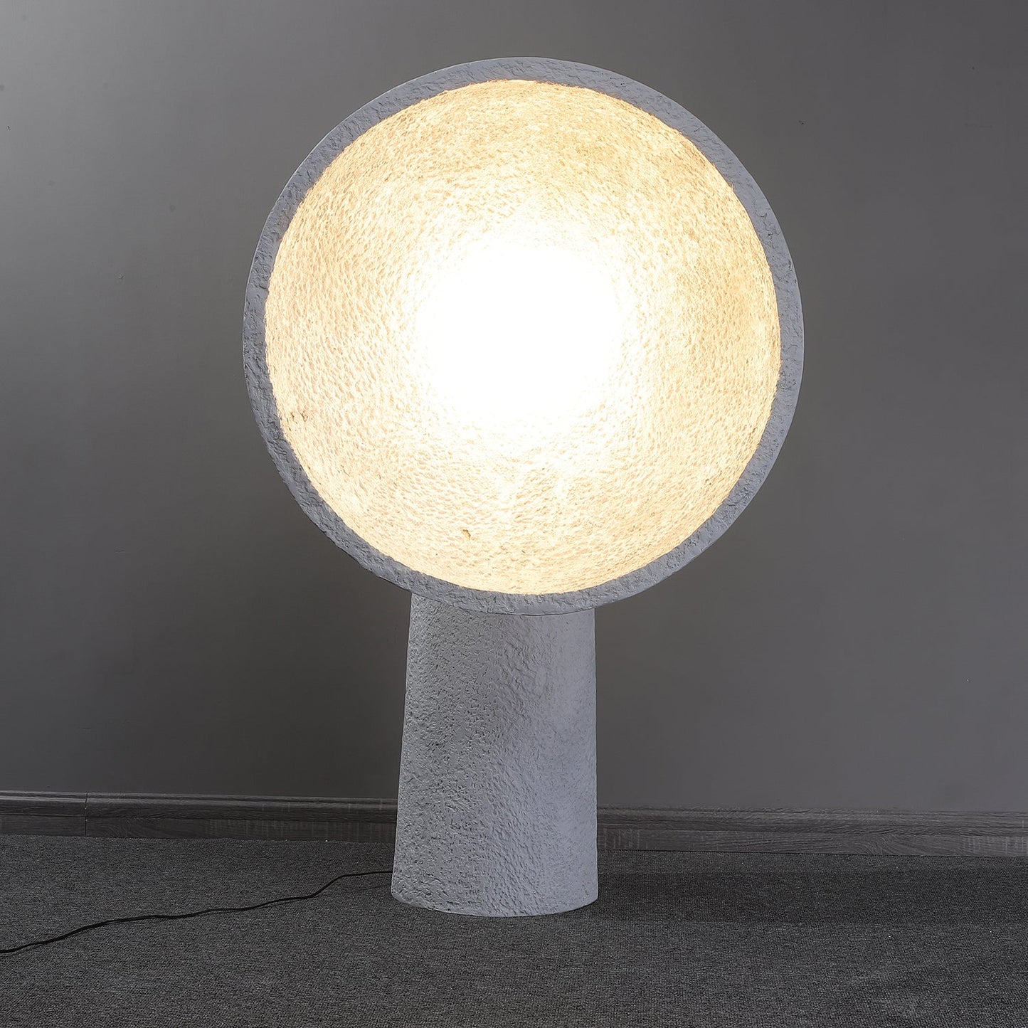 Soniah Floor Lamp | Handcrafted Resin | White