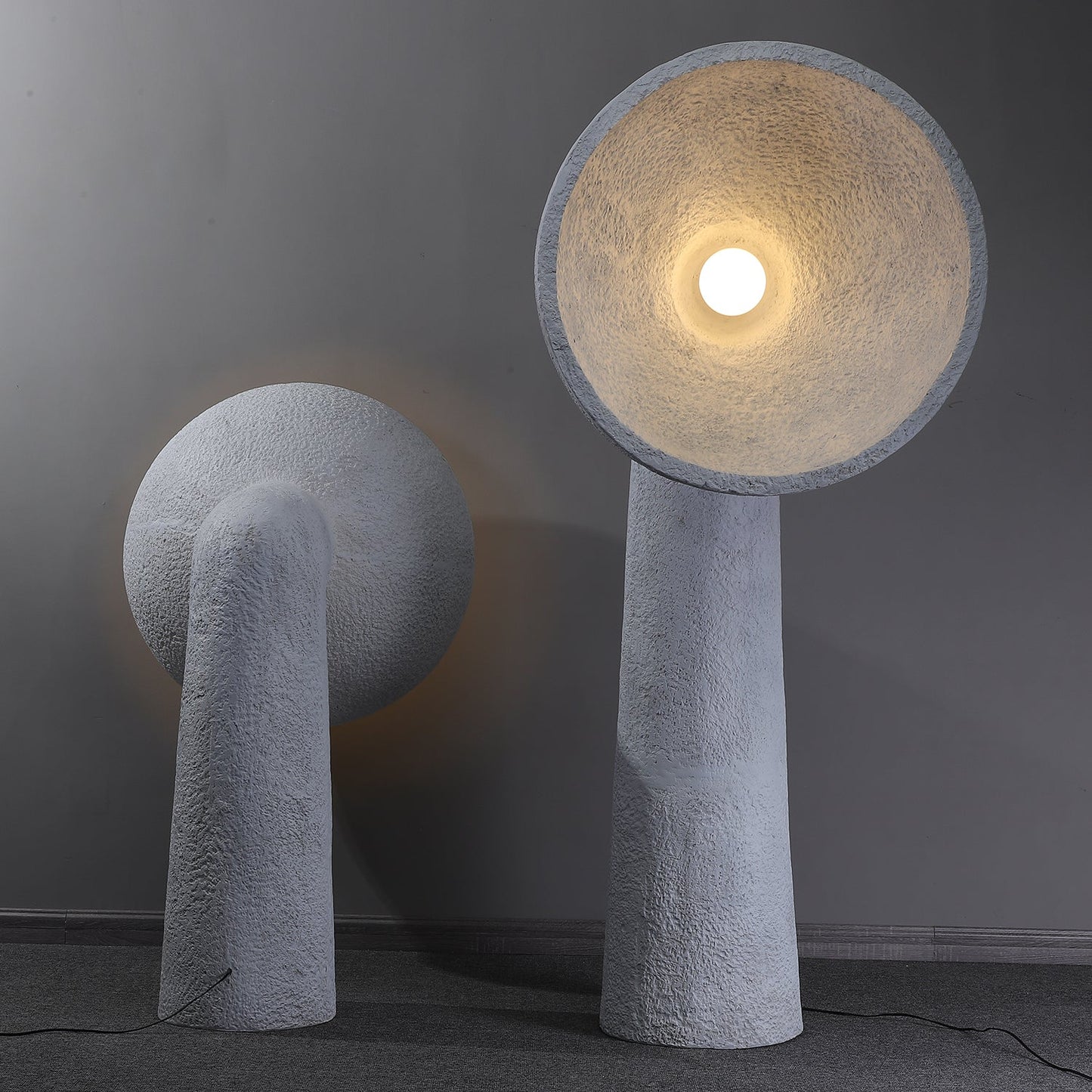 Soniah Floor Lamp | Handcrafted Resin | White