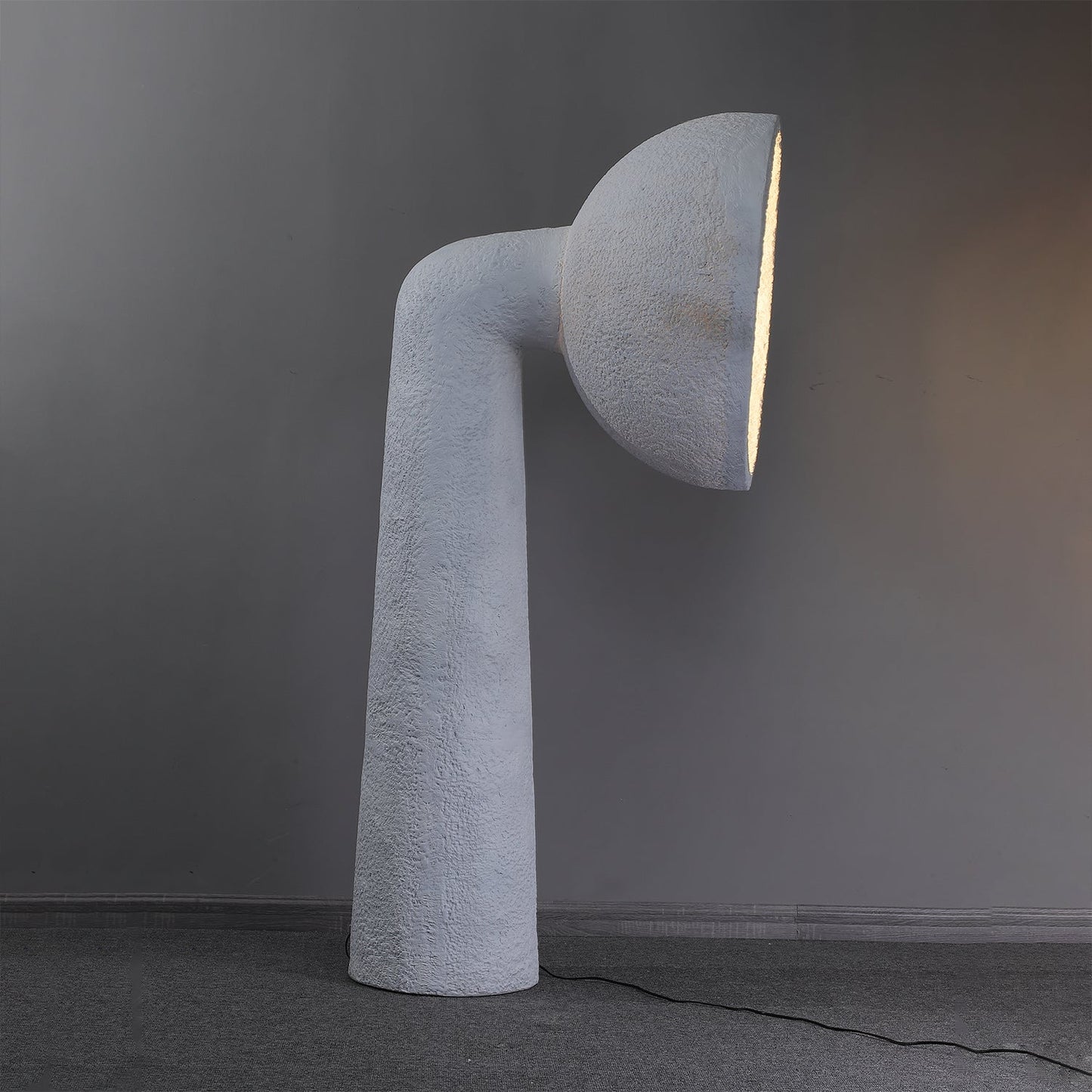 Soniah Floor Lamp | Handcrafted Resin | White