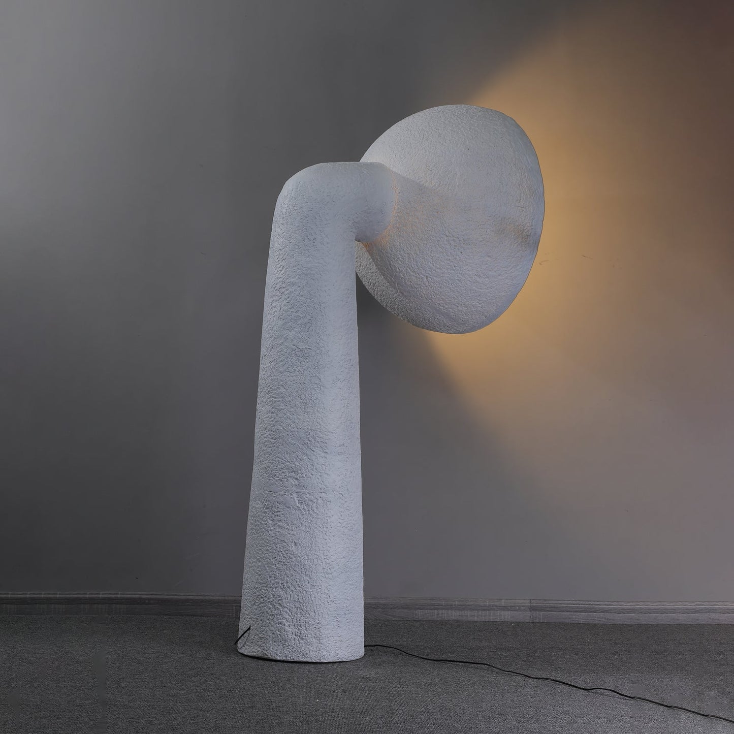 Soniah Floor Lamp | Handcrafted Resin | White