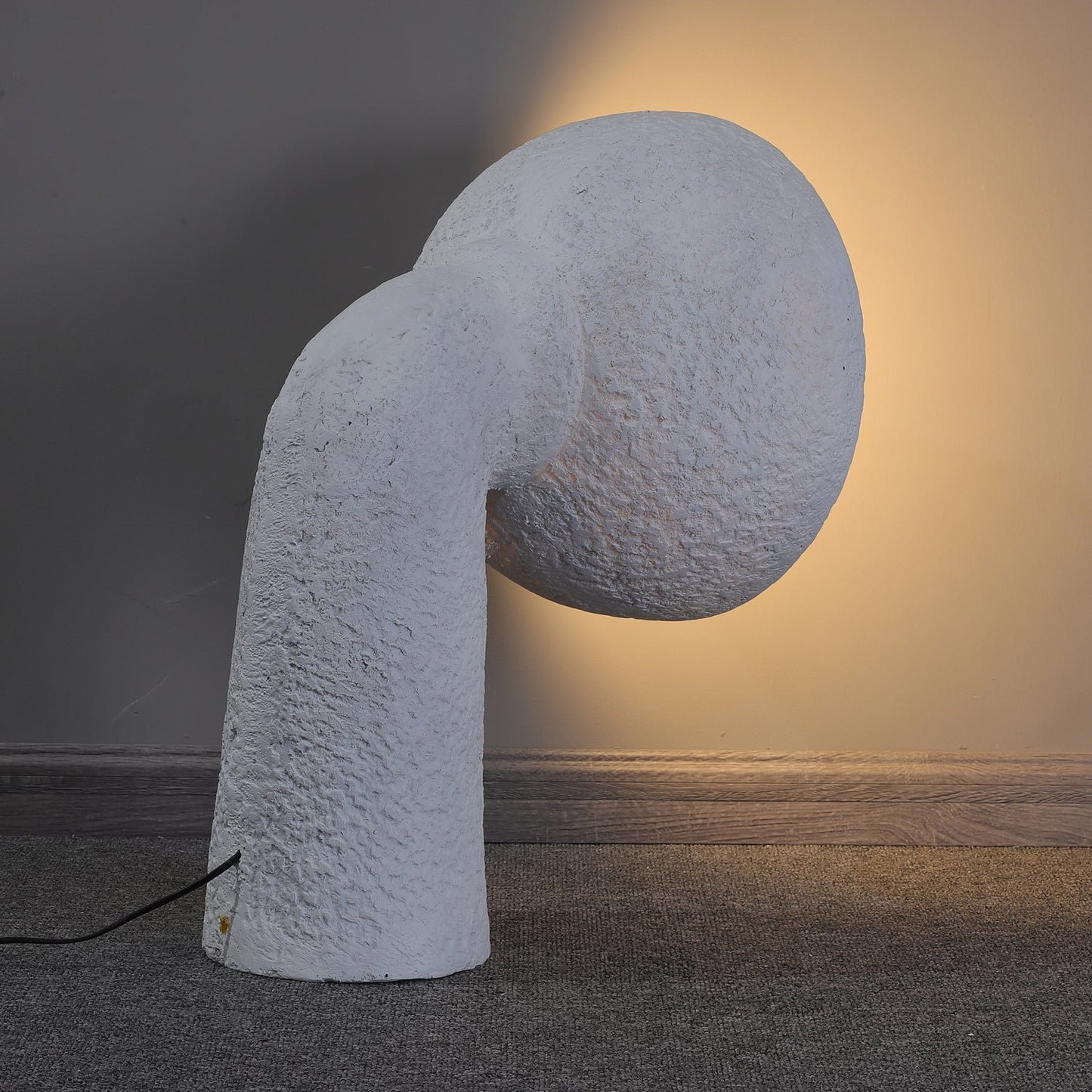 Soniah Floor Lamp | Handcrafted Resin | White