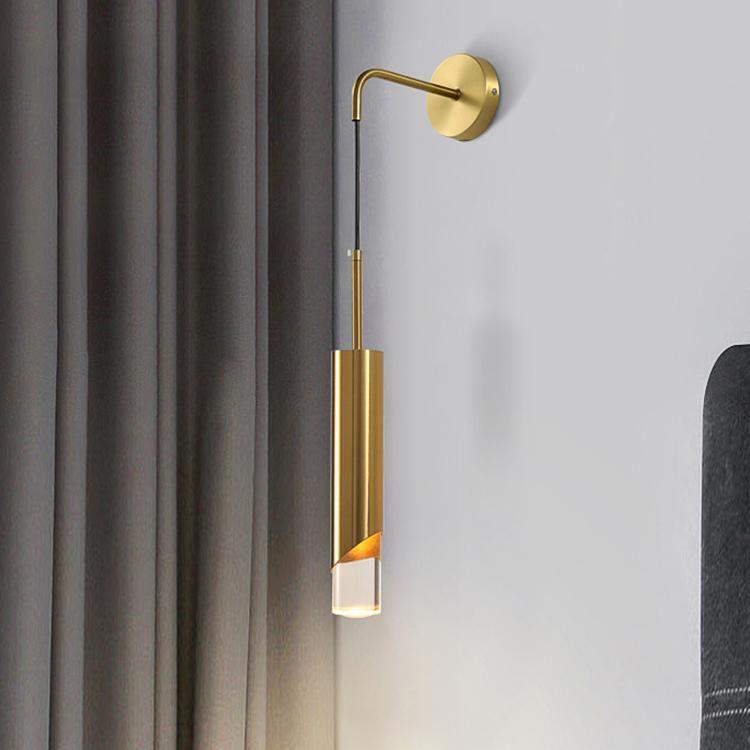 Sonto Wall Lamp | Aluminum & Acrylic | Gold or Black Finish