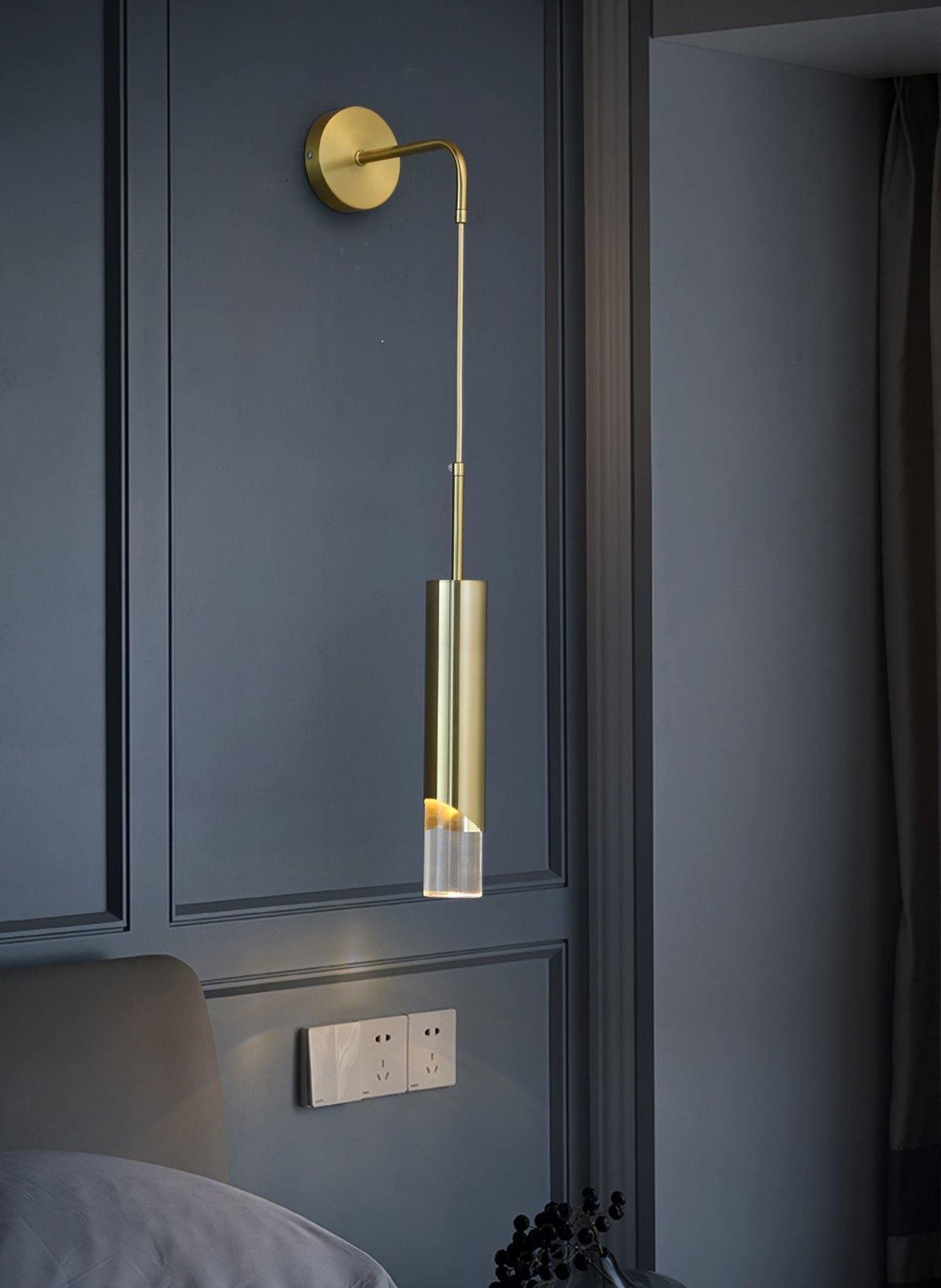Sonto Wall Lamp | Aluminum & Acrylic | Gold or Black Finish