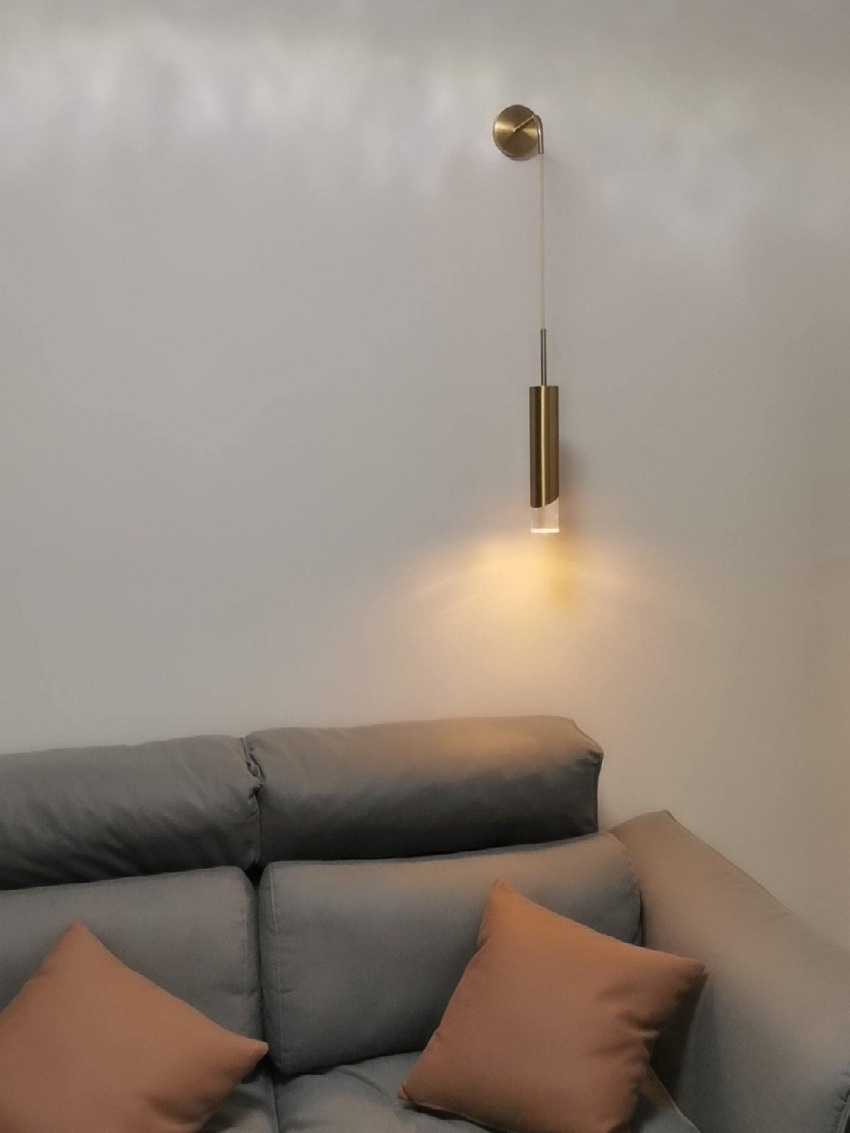 Sonto Wall Lamp | Aluminum & Acrylic | Gold or Black Finish