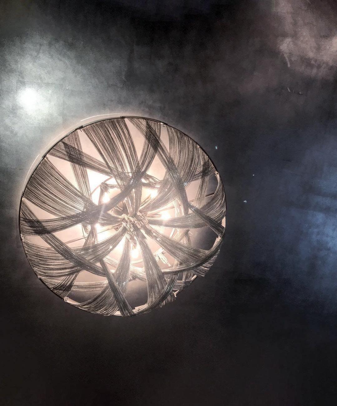 Aluminum Chain Ceiling Light | Modern Metal Design | Gold & Silver Options