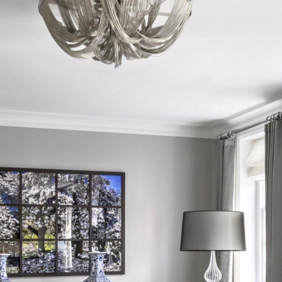 Aluminum Chain Ceiling Light | Modern Metal Design | Gold & Silver Options