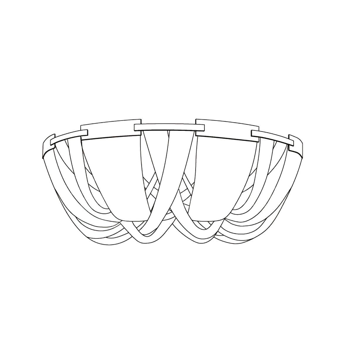 Aluminum Chain Ceiling Light | Modern Metal Design | Gold & Silver Options