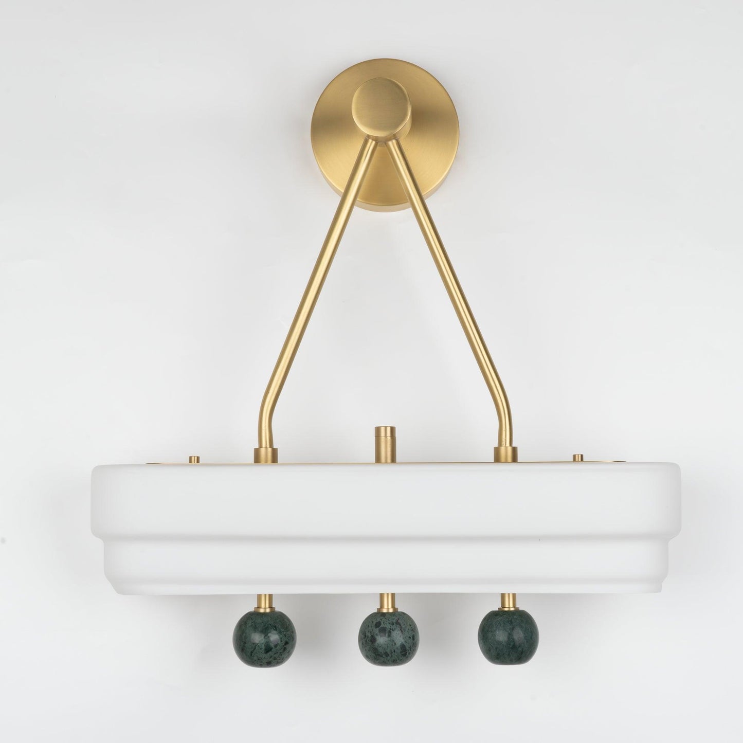 Spate Wall Light Set | Opal Acid-Etched Glass & Marble | 2-Pack