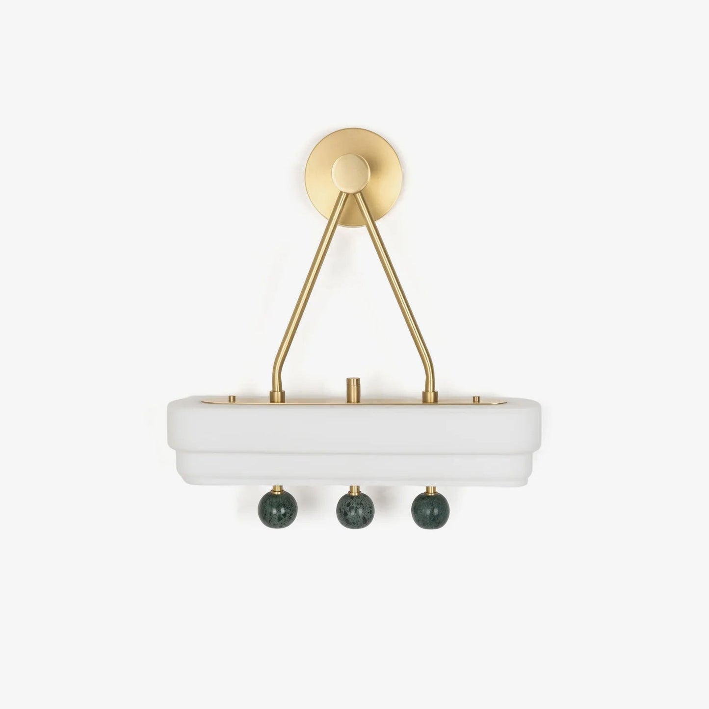 Spate Wall Light Set | Opal Acid-Etched Glass & Marble | 2-Pack