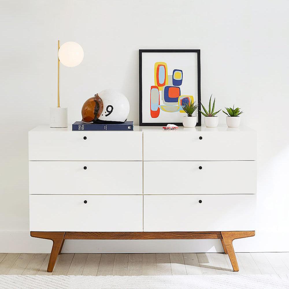 Sphere & Stem Table Lamp | Glass & Metal | Gold Finish