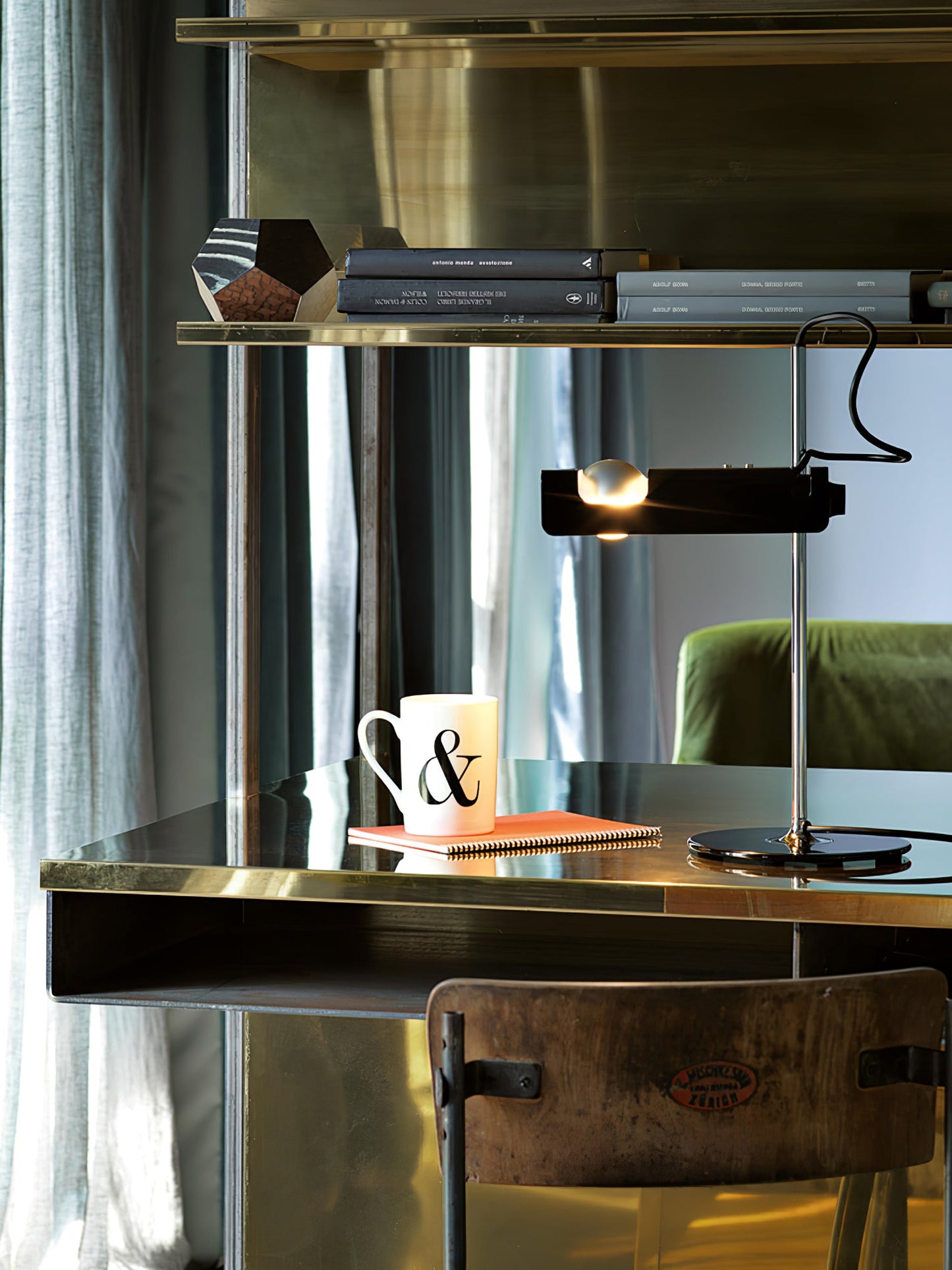 Spider Table Lamp | Metal Enameled Finish | White or Black