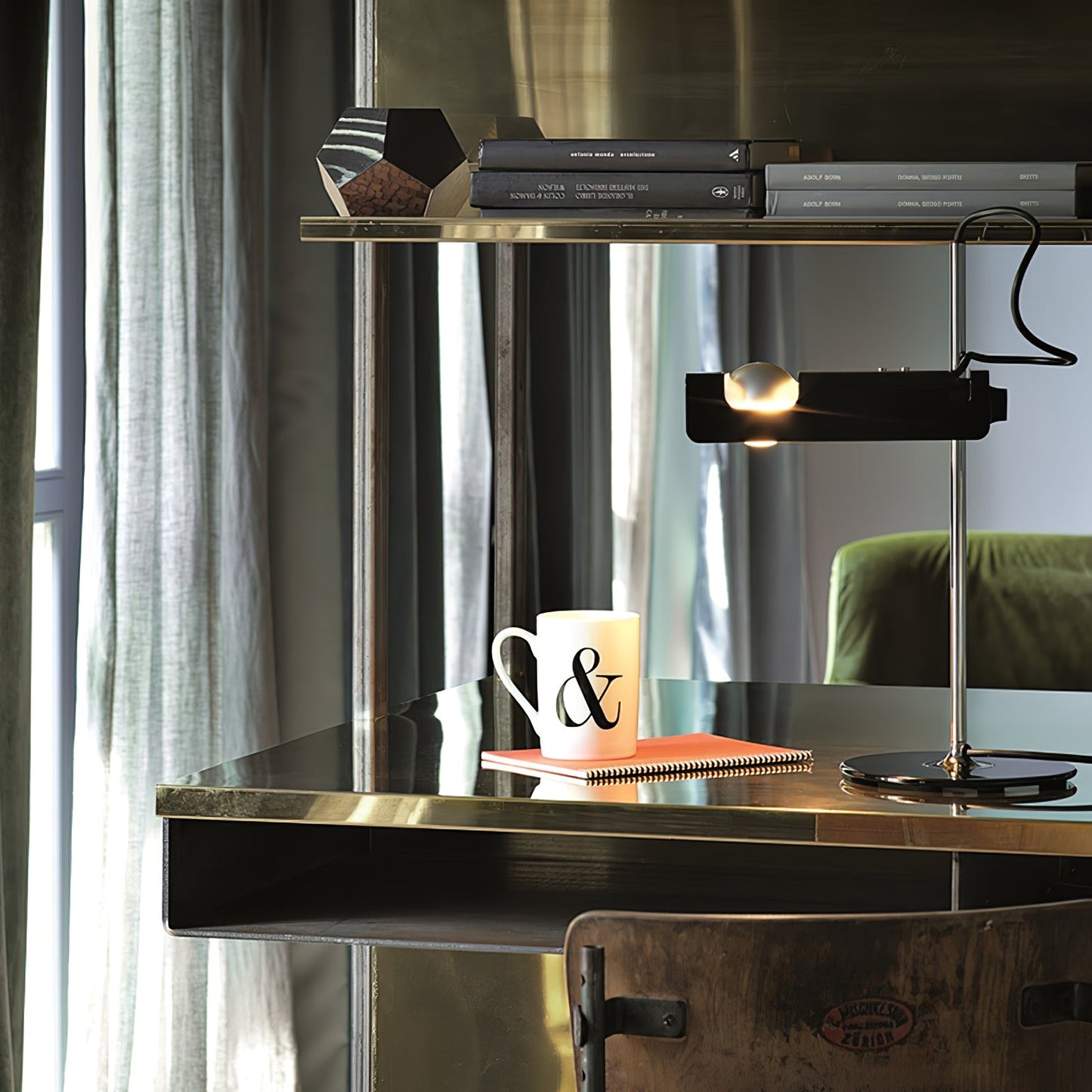 Spider Table Lamp | Metal Enameled Finish | White or Black