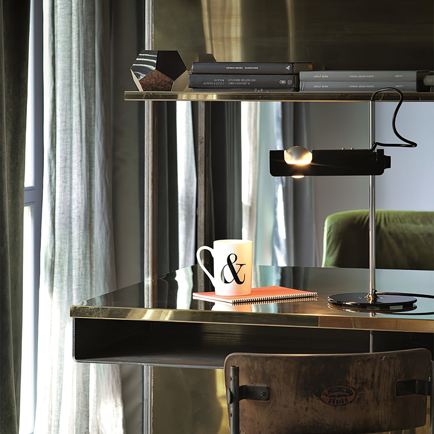 Spider Table Lamp | Metal Enameled Finish | White or Black
