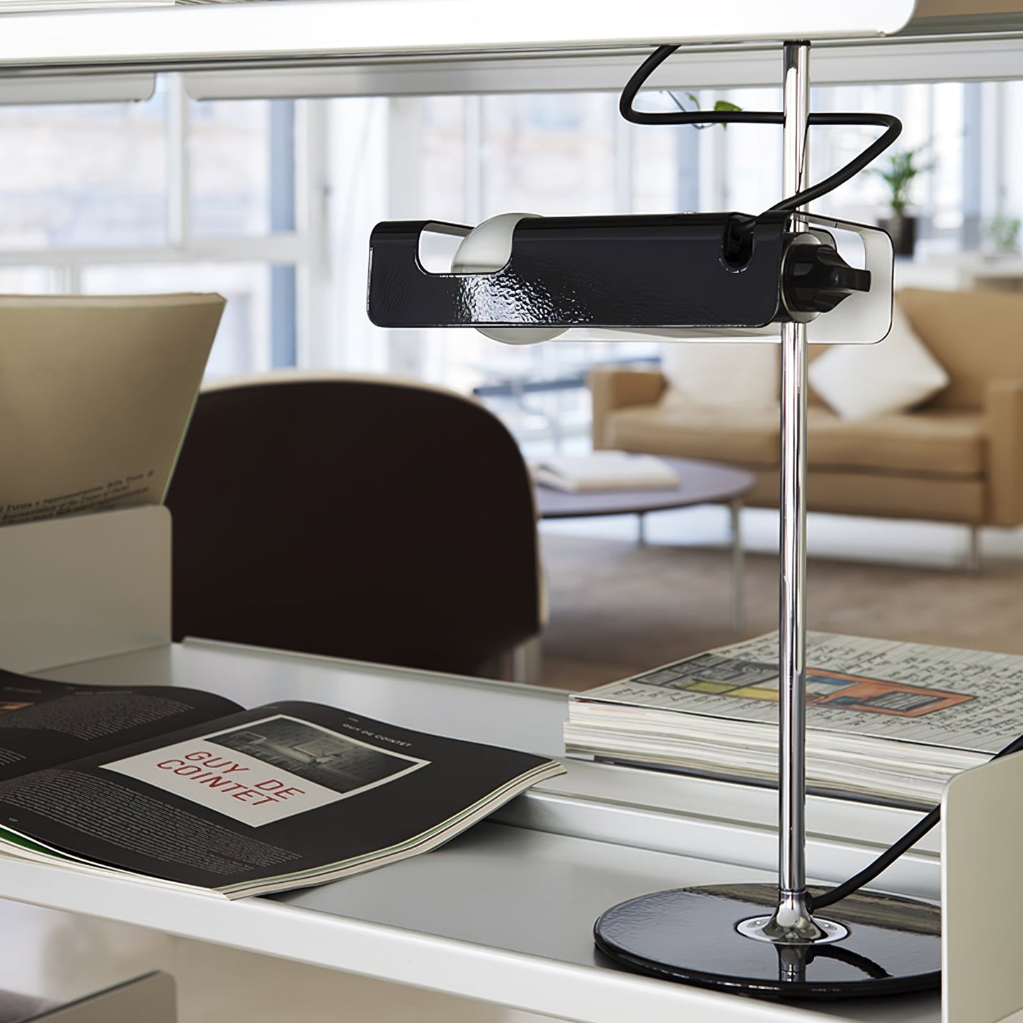 Spider Table Lamp | Metal Enameled Finish | White or Black