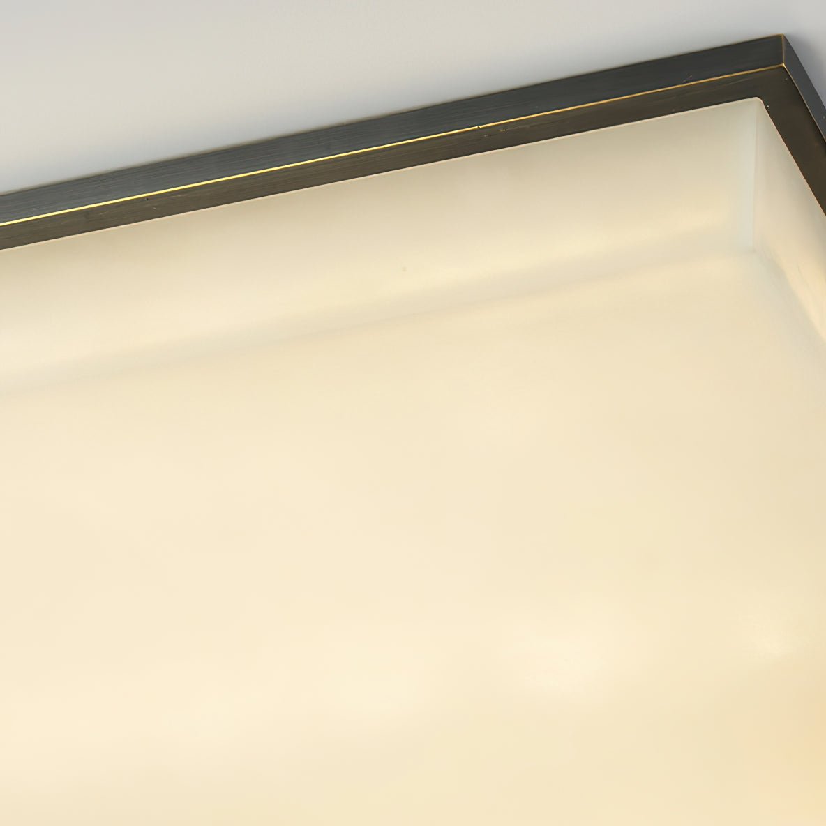 Alabaster Ceiling Lamp | Organic Design | Golden Base | 40cm or 50cm Options