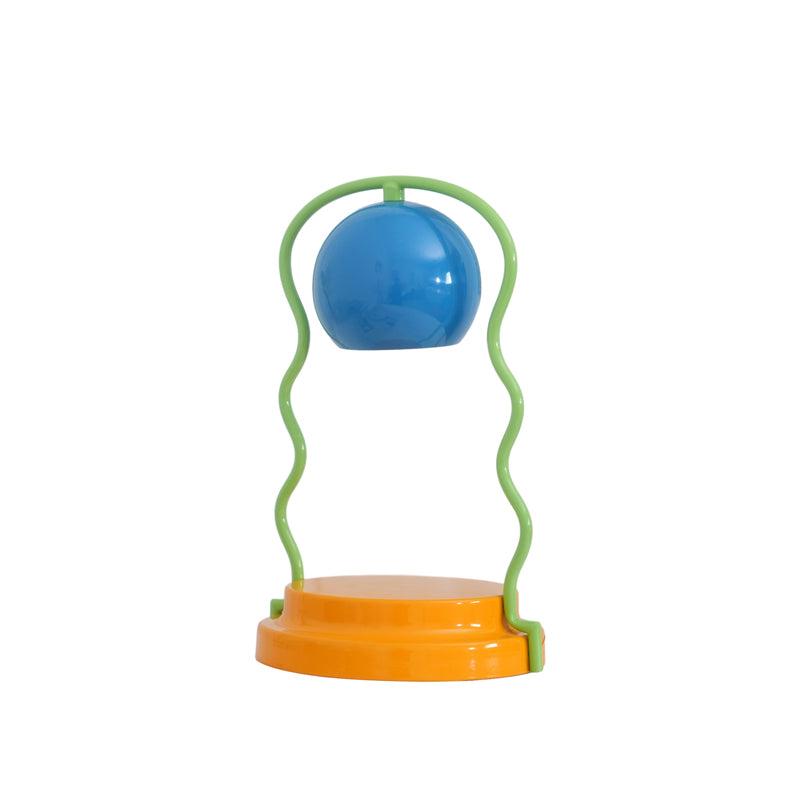 Squiggle Table Lamp | Metal Base | Blue or Yellow