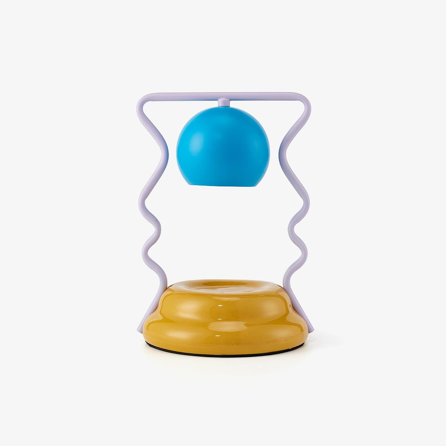 Squiggle Table Lamp | Metal Base | Blue or Yellow