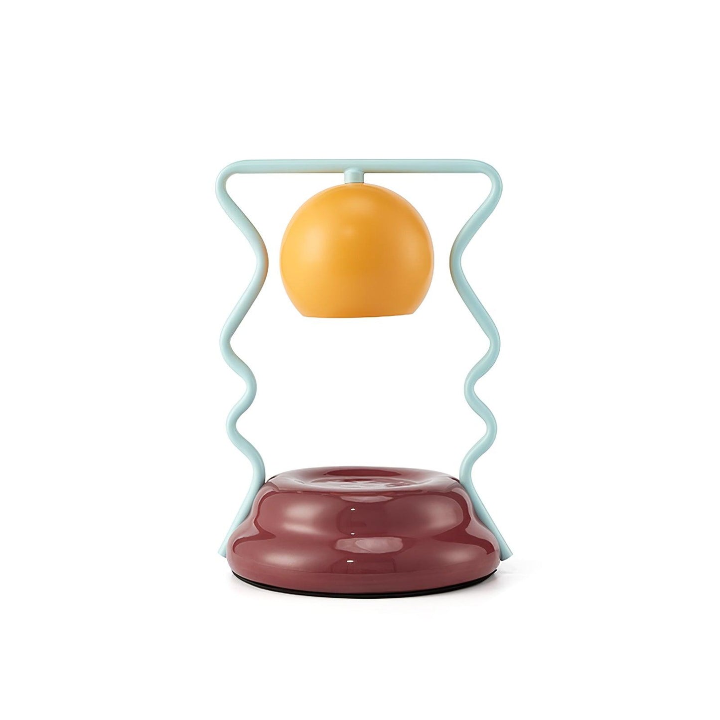 Squiggle Table Lamp | Metal Base | Blue or Yellow