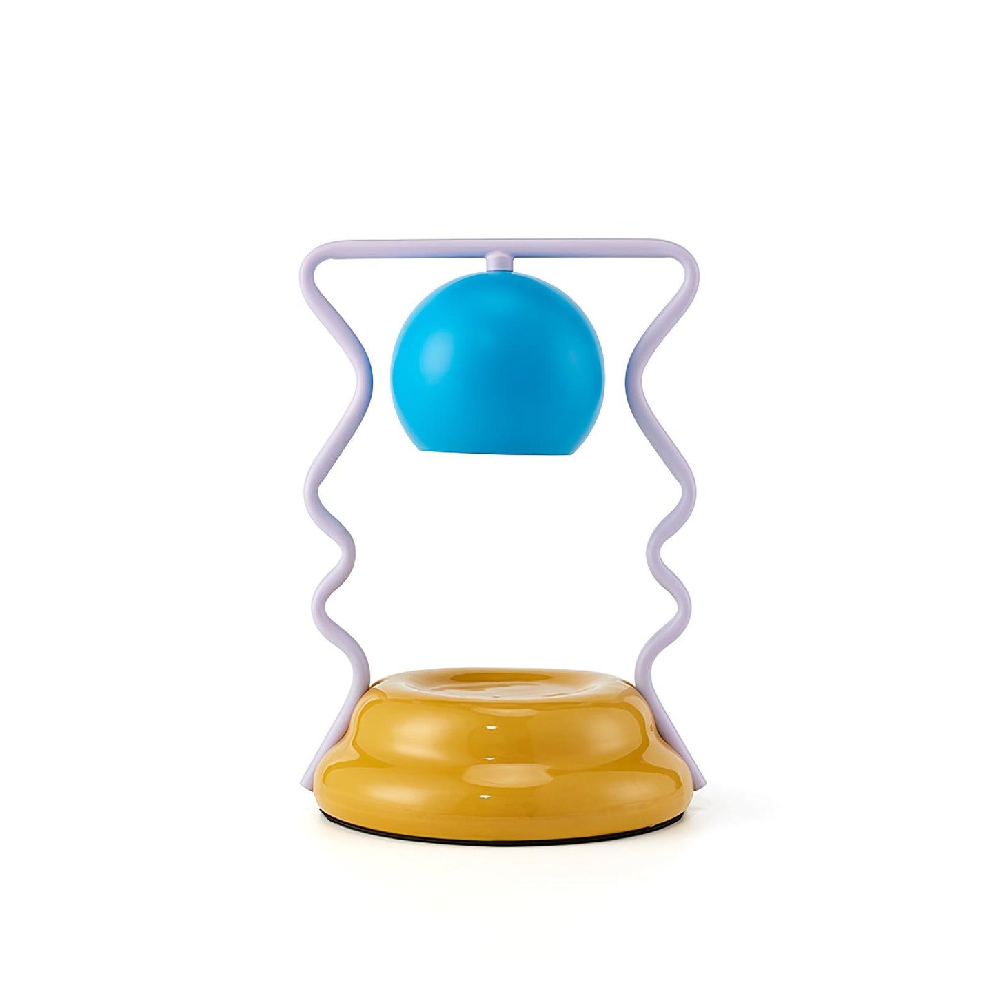 Squiggle Table Lamp | Metal Base | Blue or Yellow