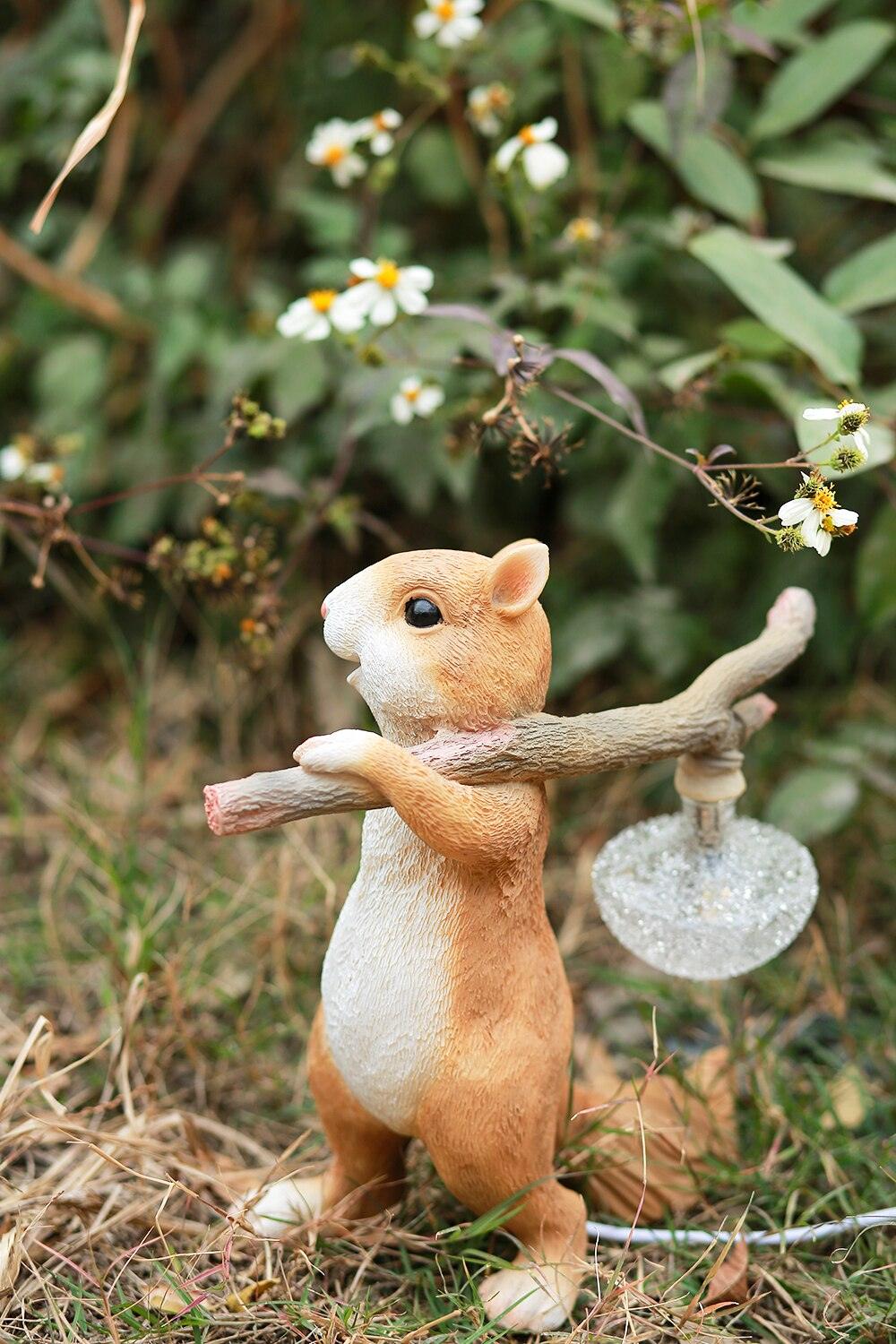 Squirrel Table Lamp | High-Quality Resin | Yellow Finish