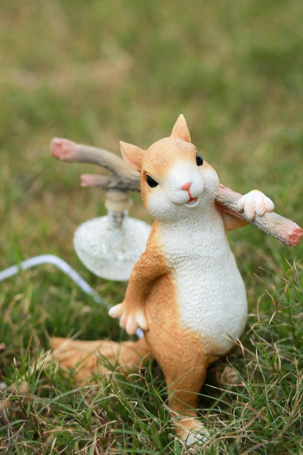 Squirrel Table Lamp | High-Quality Resin | Yellow Finish