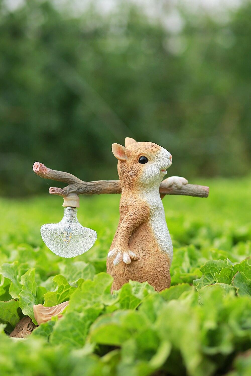 Squirrel Table Lamp | High-Quality Resin | Yellow Finish